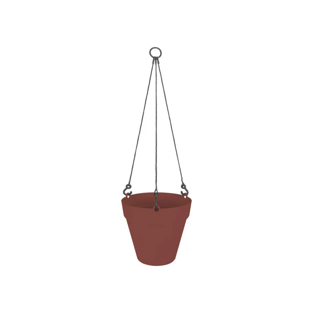 elho-loft-urban-suspension-20-pot-suspendu-19-5-x-h-19-cm-avec-corde-marron-briq image 1