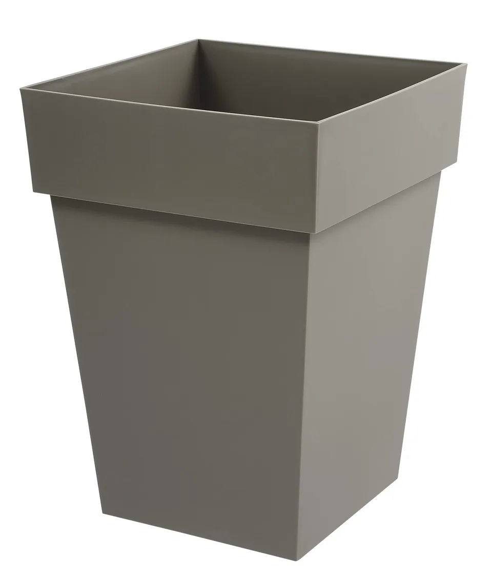 eda-toscane-carr-mi-haut-51-l-pot-de-fleur-39-x-39-x-h-53-cm-taupe image 1