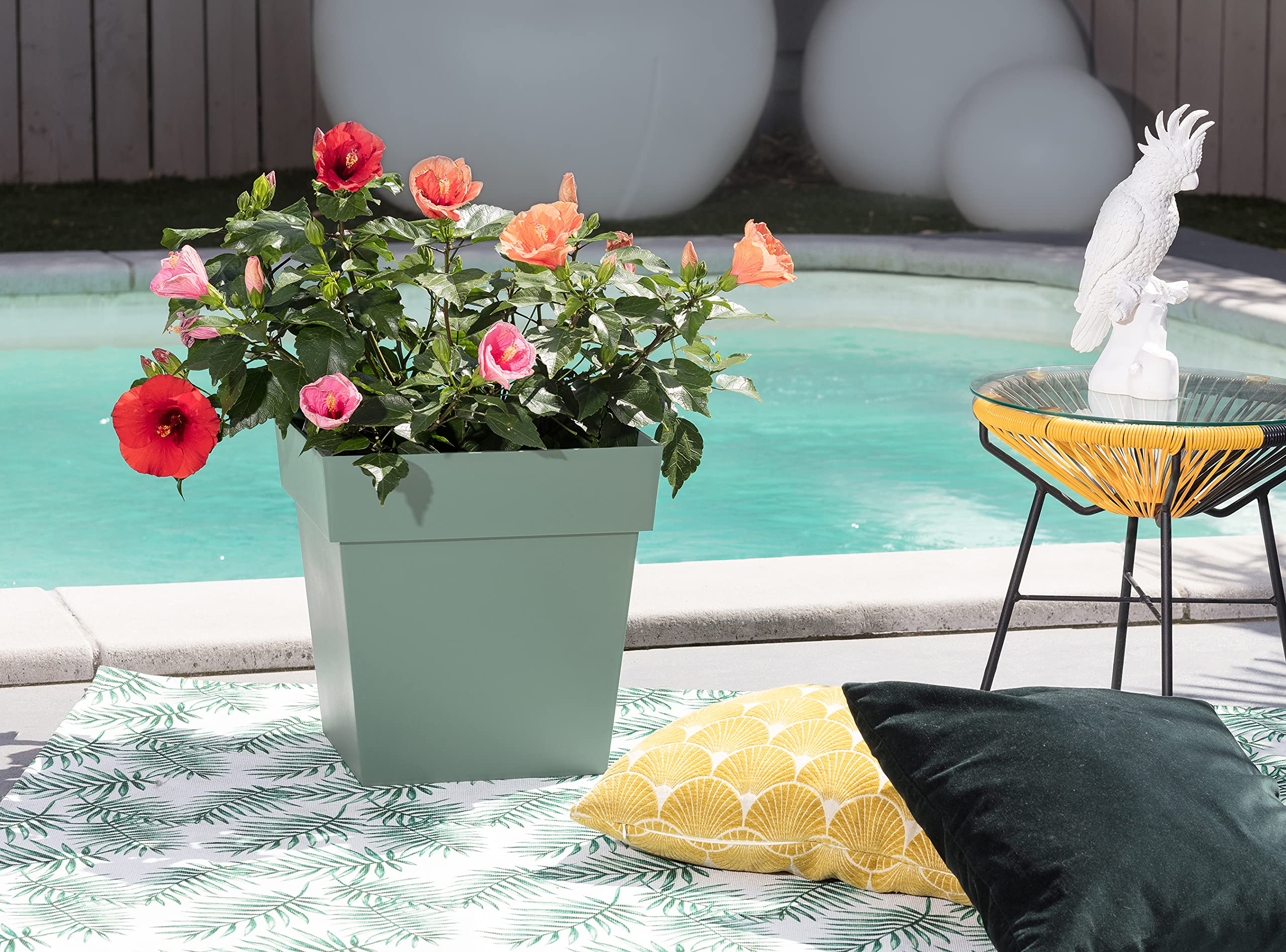 eda-pot-de-fleur-carr-toscane-32-cm-22-l-vert-laurier image 3