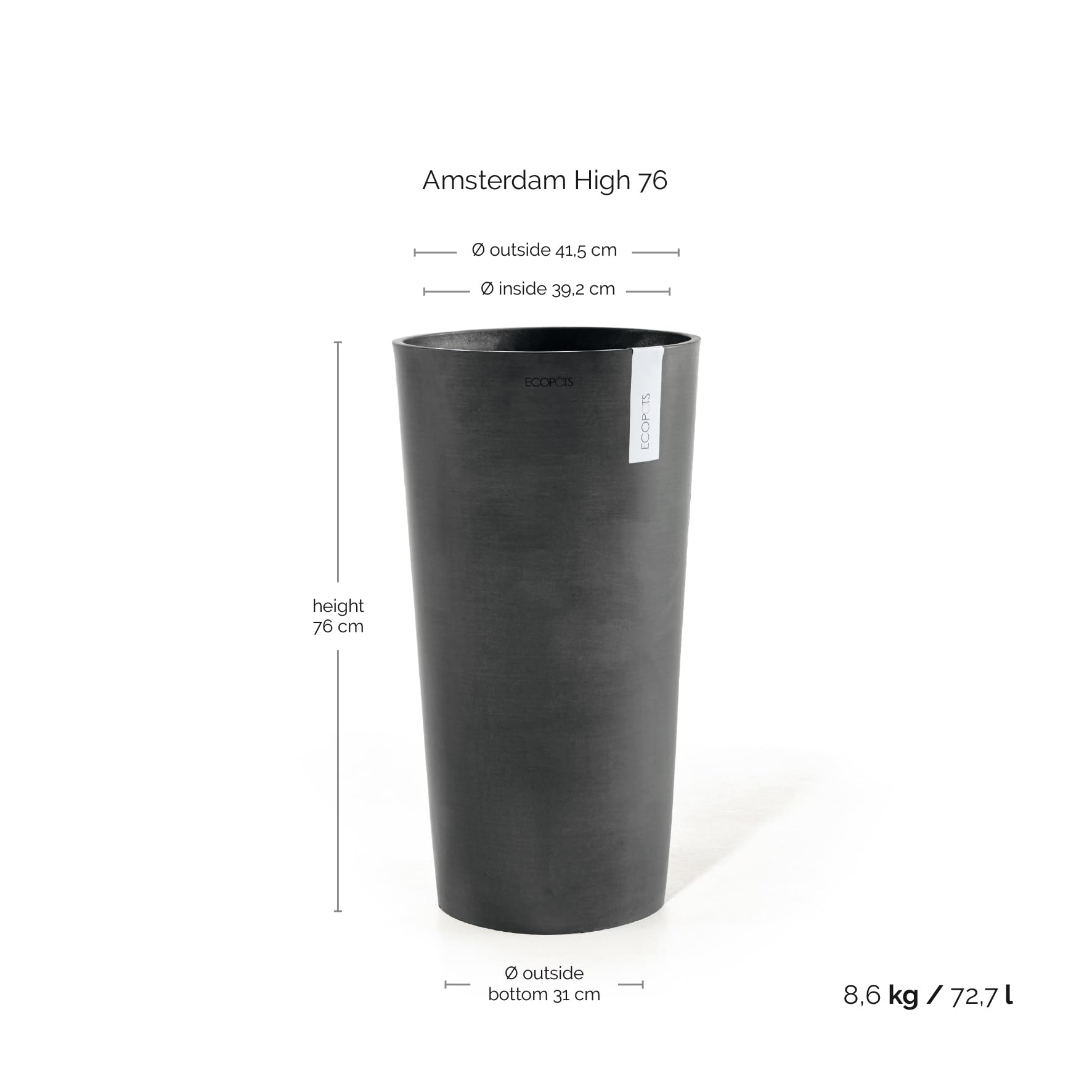ecopots-amsterdam-high-76-pot-de-fleurs-haut-41-5-x-h-76-8-cm-int-rieur-ext-rieu image 3