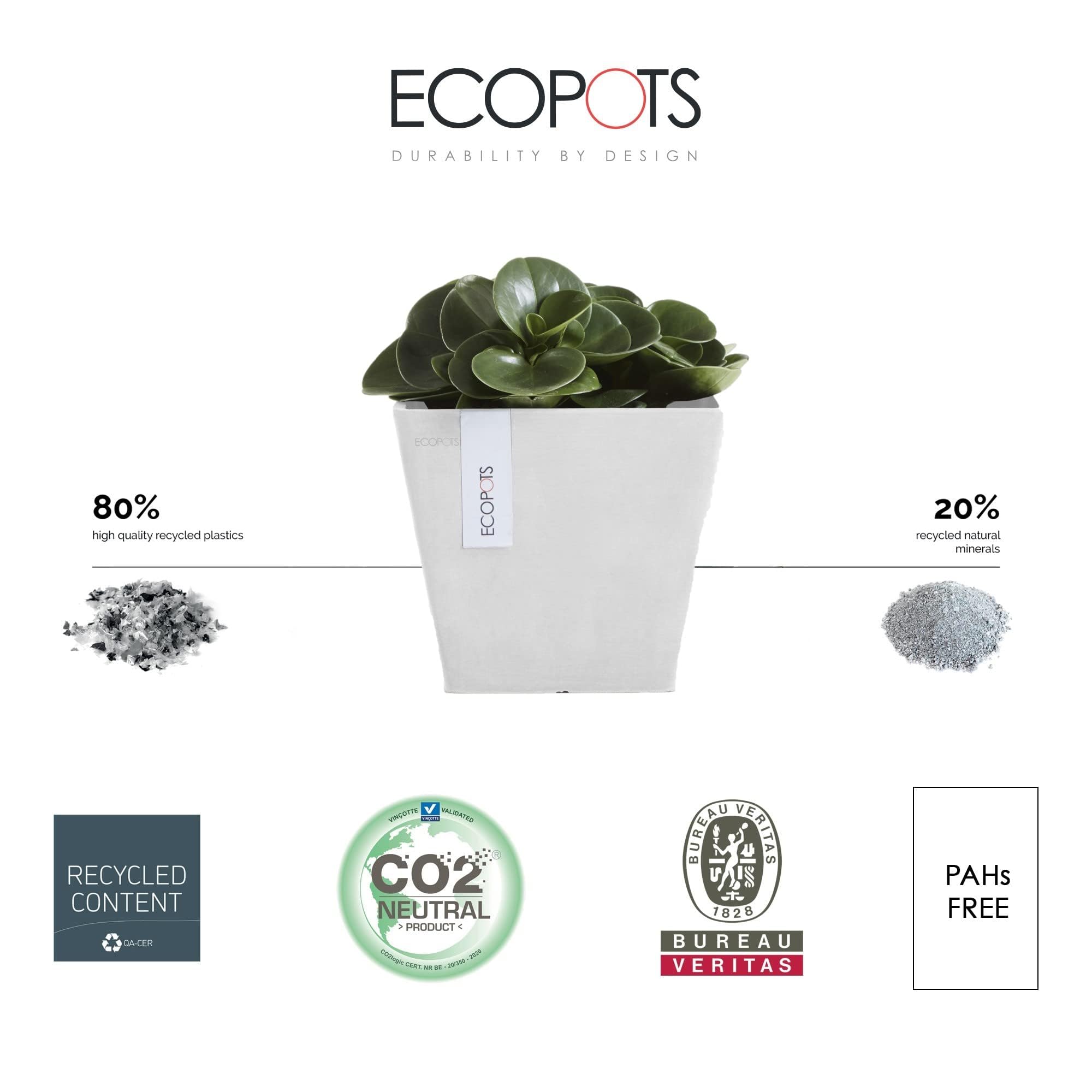 ecopots-rotterdam-pot-carr-20-blanc-pur-20-x-20-x-h-17-5-cm-5-2-l image 2