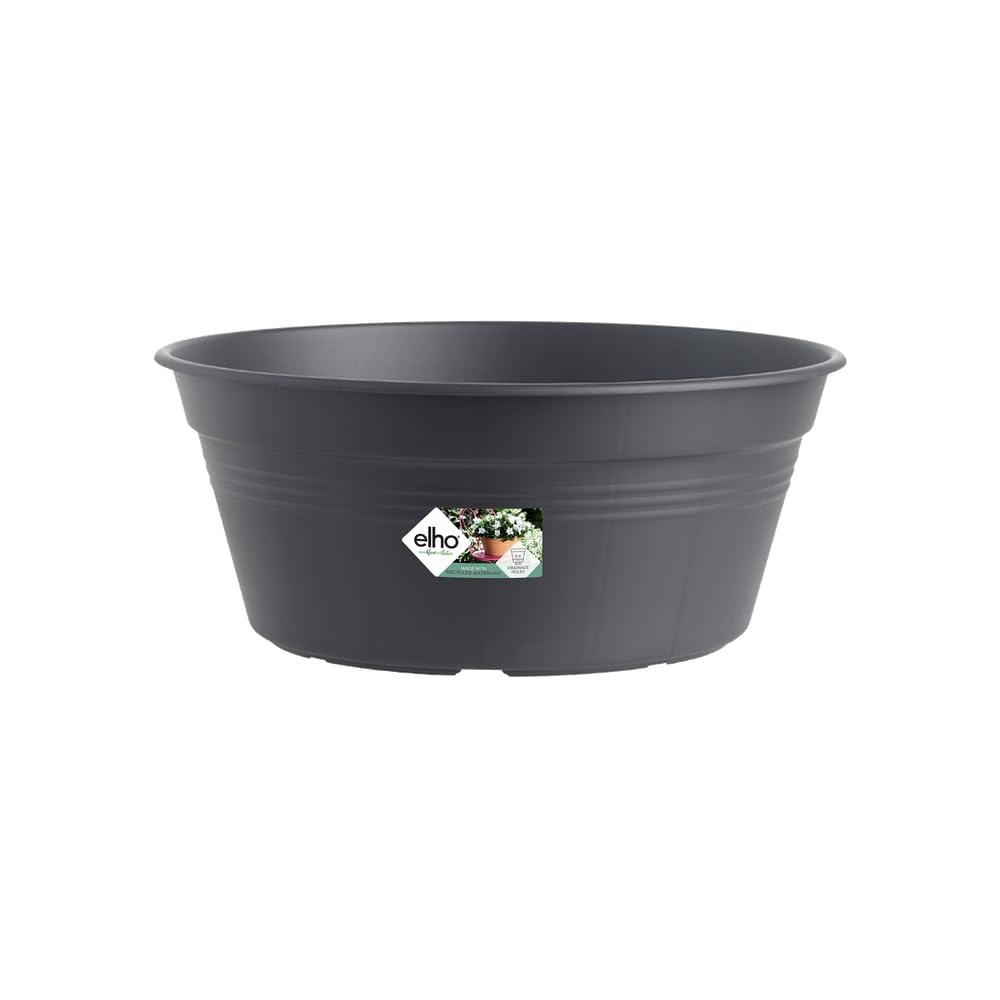 elho-green-basics-coupe-27-cm-pot-de-fleur-living-noir-27-x-h-11-4-cm image 1