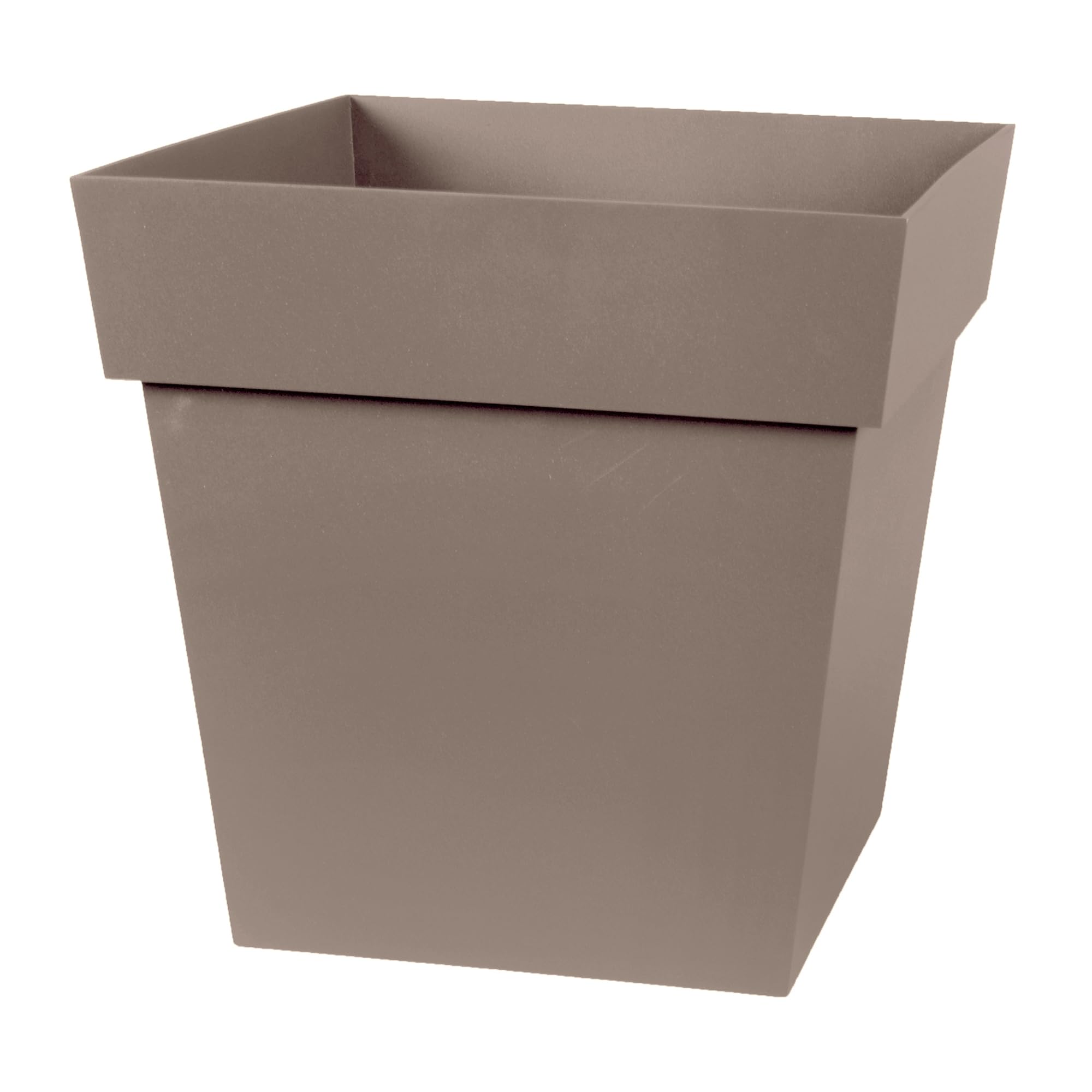 eda-pot-de-fleur-carr-toscane-32-cm-22-l-taupe-32-x-32-x-h-32-cm image 1
