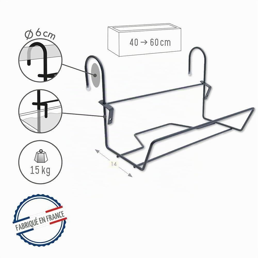 louis-moulin-support-jardini-re-fil-classique-35x14-cm-anthracite image 2