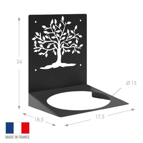 louis-moulin-support-mural-arbre-de-vie-porte-pot-mural-noir-24-x-17-5-cm image 5