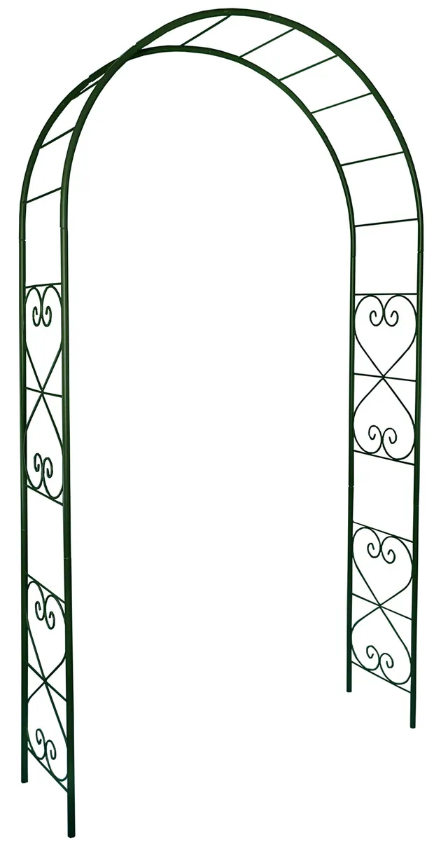 louis-moulin-arche-romantique-tube-rond-20-vert-sapin-130x40x250-cm image 1