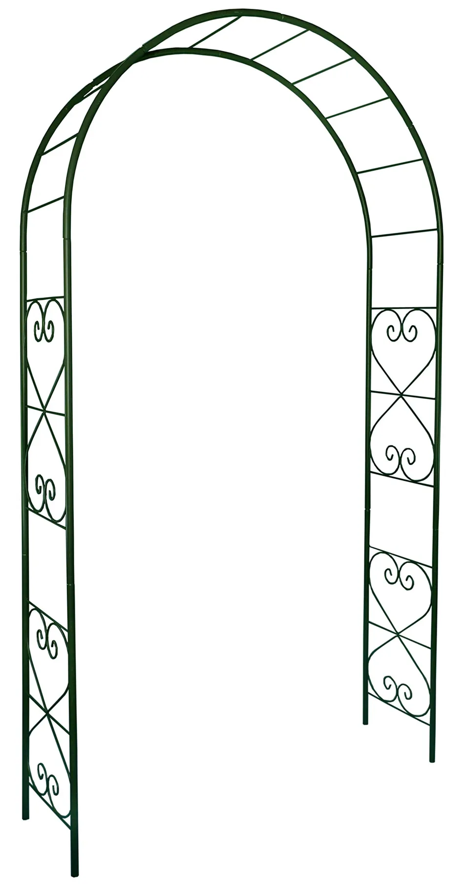 louis-moulin-arche-romantique-tube-rond-20-vert-sapin-130x40x250-cm image 1