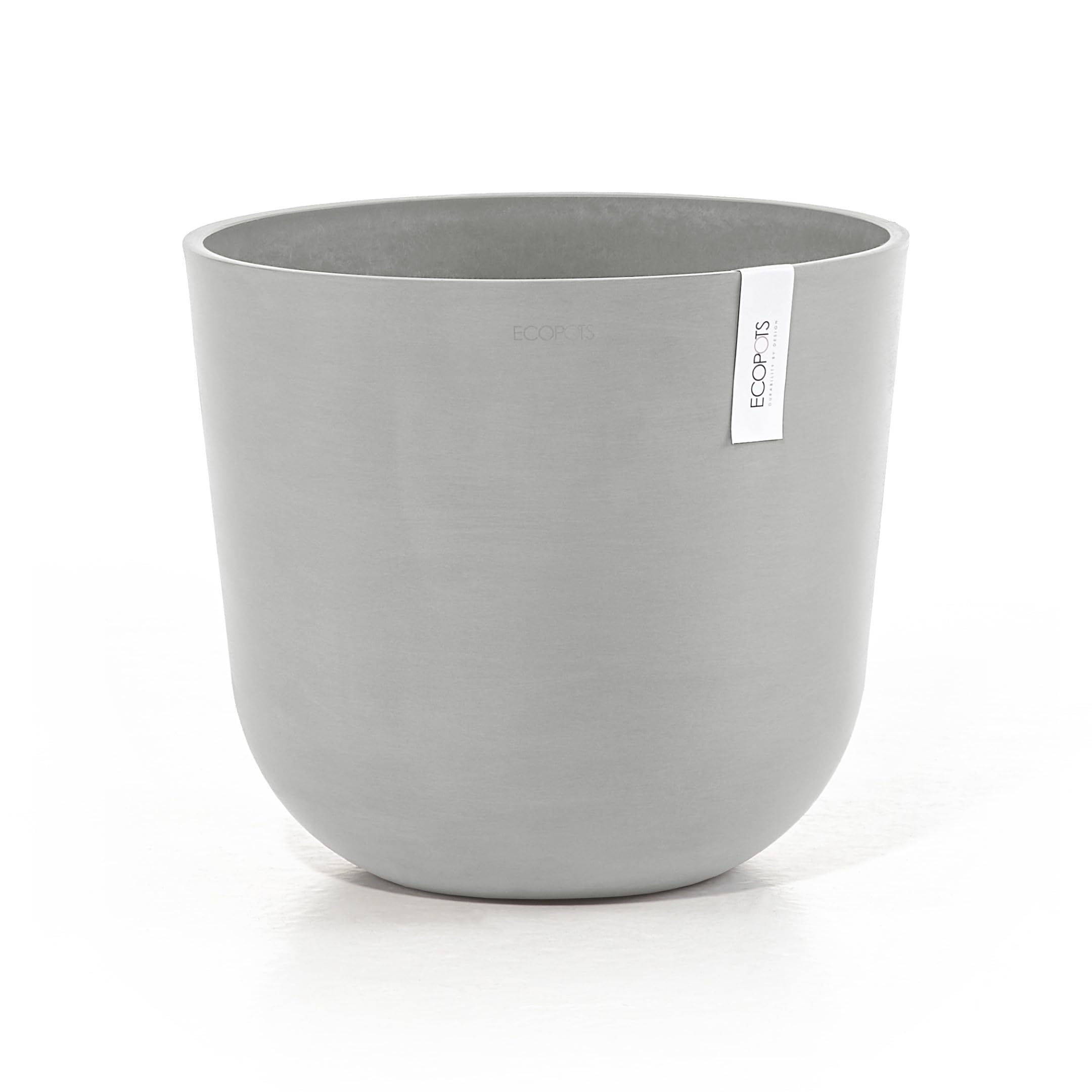 ecopots-oslo-35-pot-rond-blanc-gris-avec-r-servoir-d-eau-35-x-h-30-5-cm-21-7-l image 1
