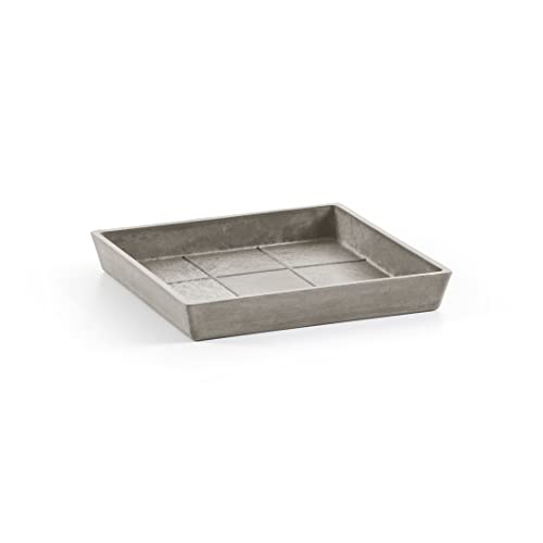 ecopots-square-25-soucoupe-carr-e-taupe-22-x-22-x-h-2-6-cm image 6