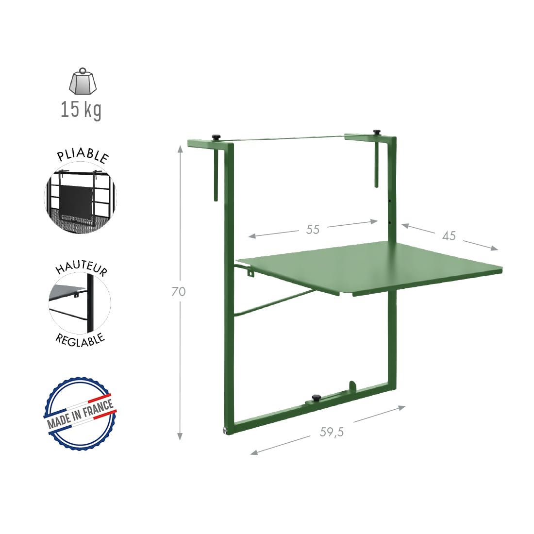 louis-moulin-table-de-balcon-r-glable-sol-a-55x45-cm-vert-p-le-made-in-france image 3