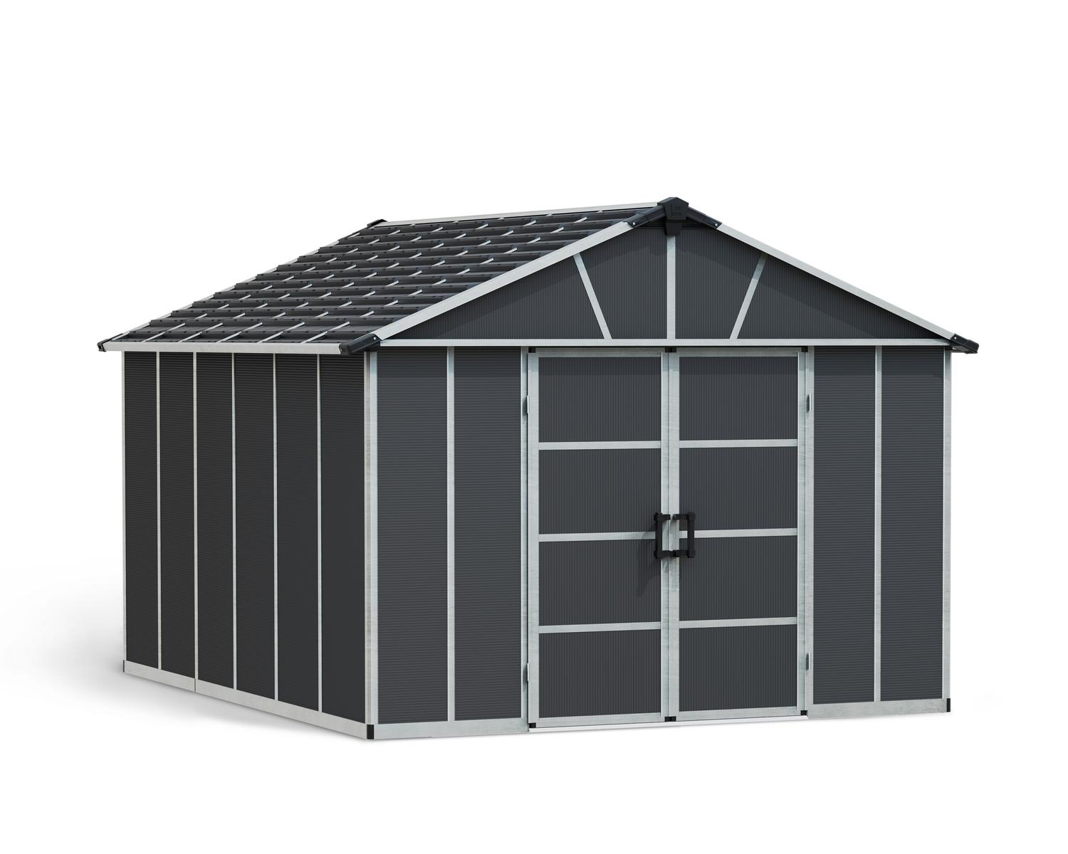 canopia-by-palram-abri-de-jardin-yukon-13-1-m-chalet-de-rangement-r-sine-et-alum image 1