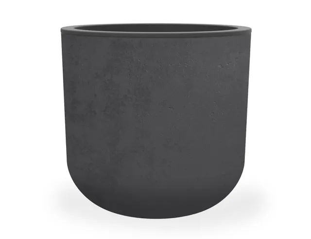 eda-basalt-up-pot-rond-40-cm-32-5-l-gris-anthracite-38-5-x-h-36-8-cm-effet-b-ton image 1