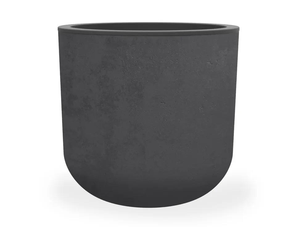 eda-basalt-up-pot-rond-40-cm-32-5-l-gris-anthracite-38-5-x-h-36-8-cm-effet-b-ton image 1