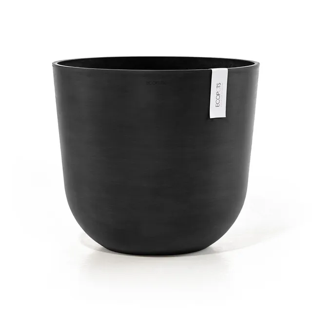 ecopots-pot-rond-oslo-45-gris-fonc-r-servoir-d-eau-45-x-h-39-2-cm-46-6-l image 1