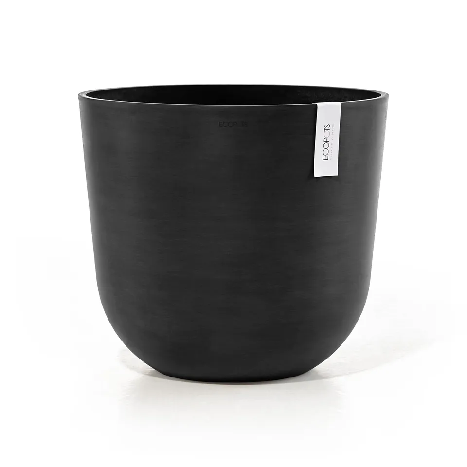 ecopots-pot-rond-oslo-45-gris-fonc-r-servoir-d-eau-45-x-h-39-2-cm-46-6-l image 1