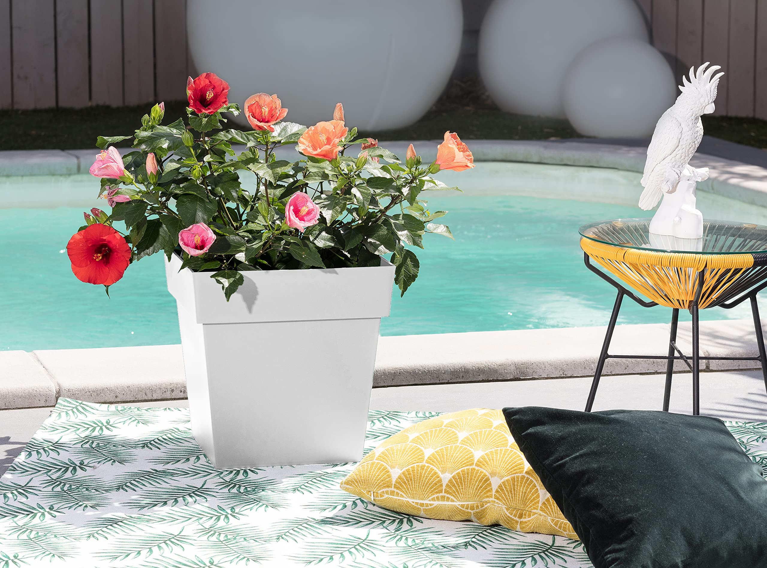 eda-toscane-pot-de-fleur-carr-39-cm-38-l-blanc image 2