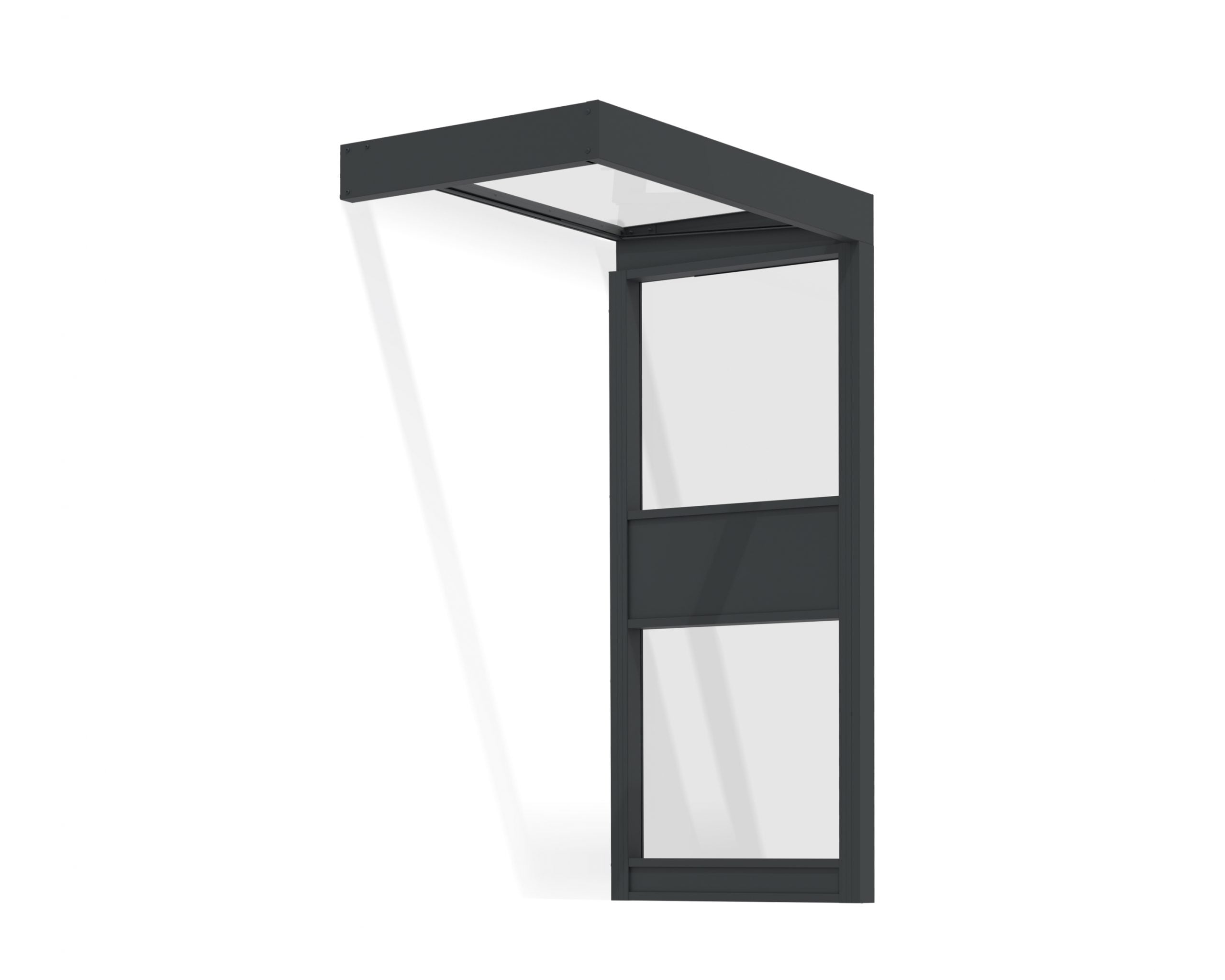 canopia-by-palram-sophia-kit-marquise-de-porte-0-9-x-1-5-m-avec-parois-lat-rales image 1