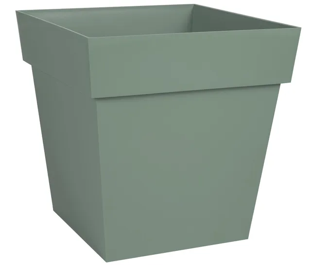 eda-pot-de-fleur-carr-toscane-32-cm-22-l-vert-laurier image 1