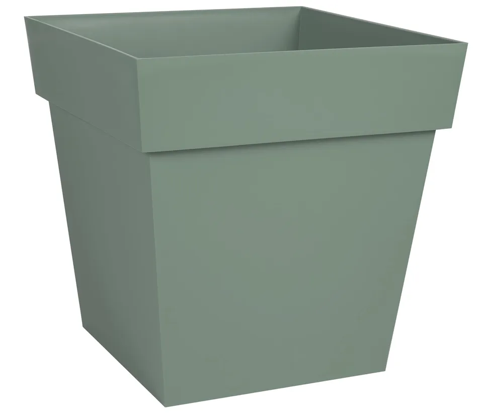 eda-pot-de-fleur-carr-toscane-32-cm-22-l-vert-laurier image 1