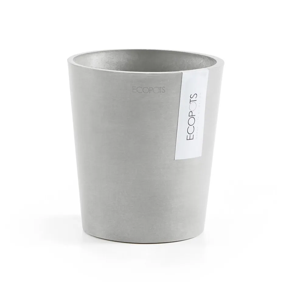ecopots-morinda-pot-orchid-e-14-cm-blanc-plastique-recycl-base-sur-lev-e-anti-ex image 1