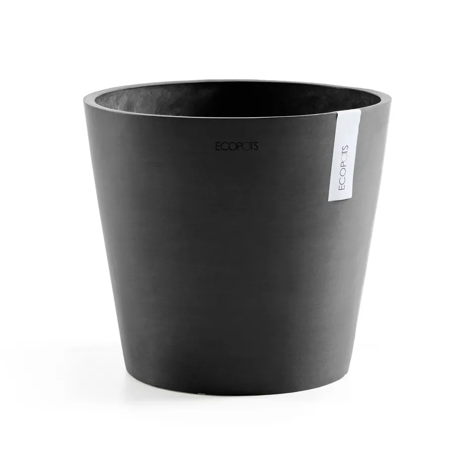 ecopots-pot-rond-amsterdam-40-gris-fonc-40-x-h-35-cm-28-l image 1