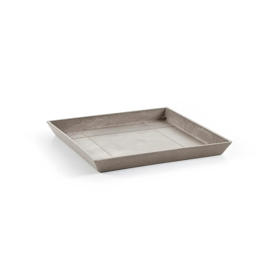 ecopots-square-50-soucoupe-carr-e-taupe-43-x-43-x-h-3-5-cm image 1