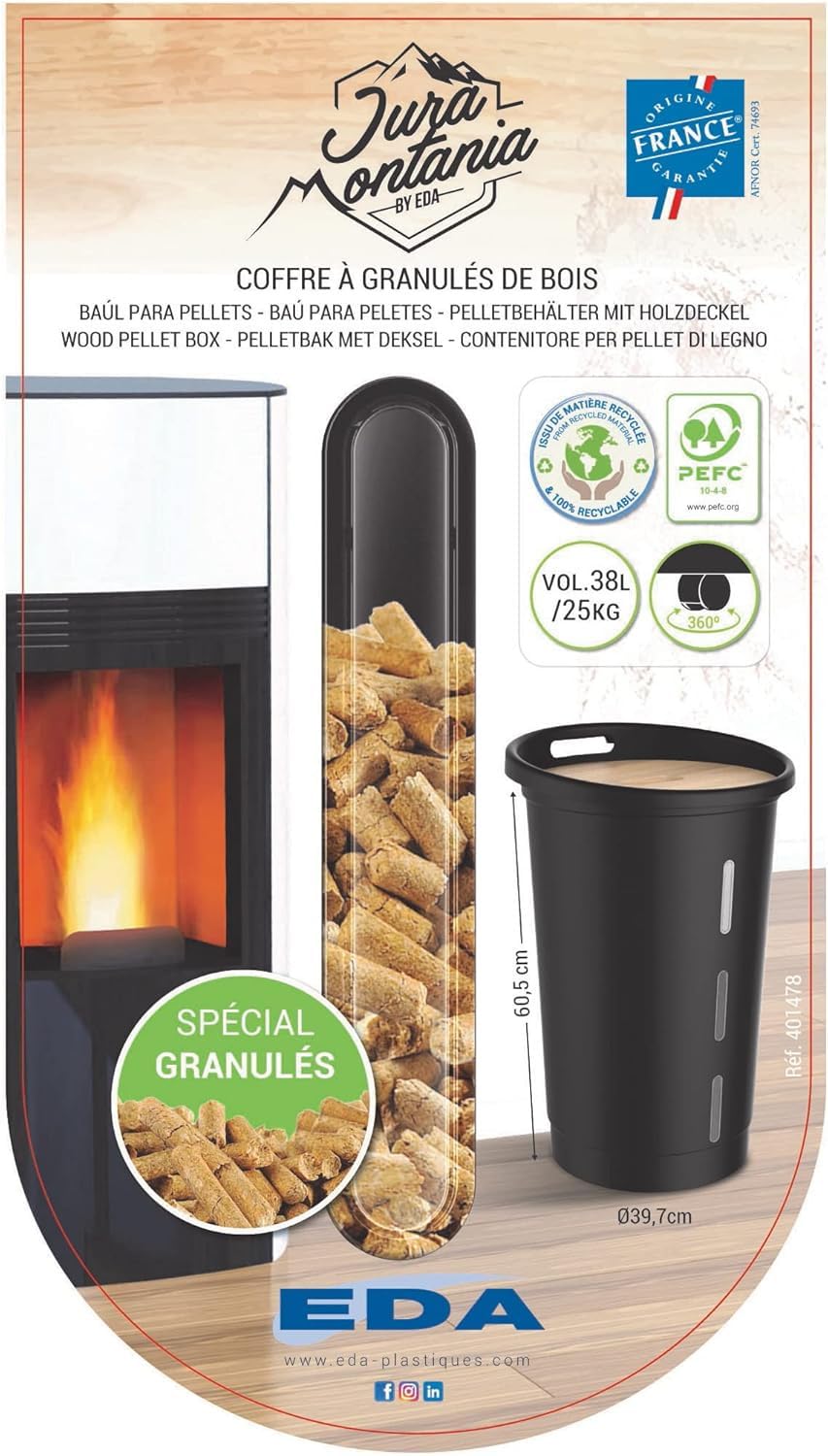 eda-coffre-granul-s-jura-montania-38-l-avec-roulettes-25-kg-pellets-noir-et-couv image 8