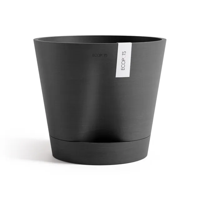 ecopots-venice-2-pot-rond-avec-r-servoir-d-eau-30-cm-gris-fonc-4-l image 1