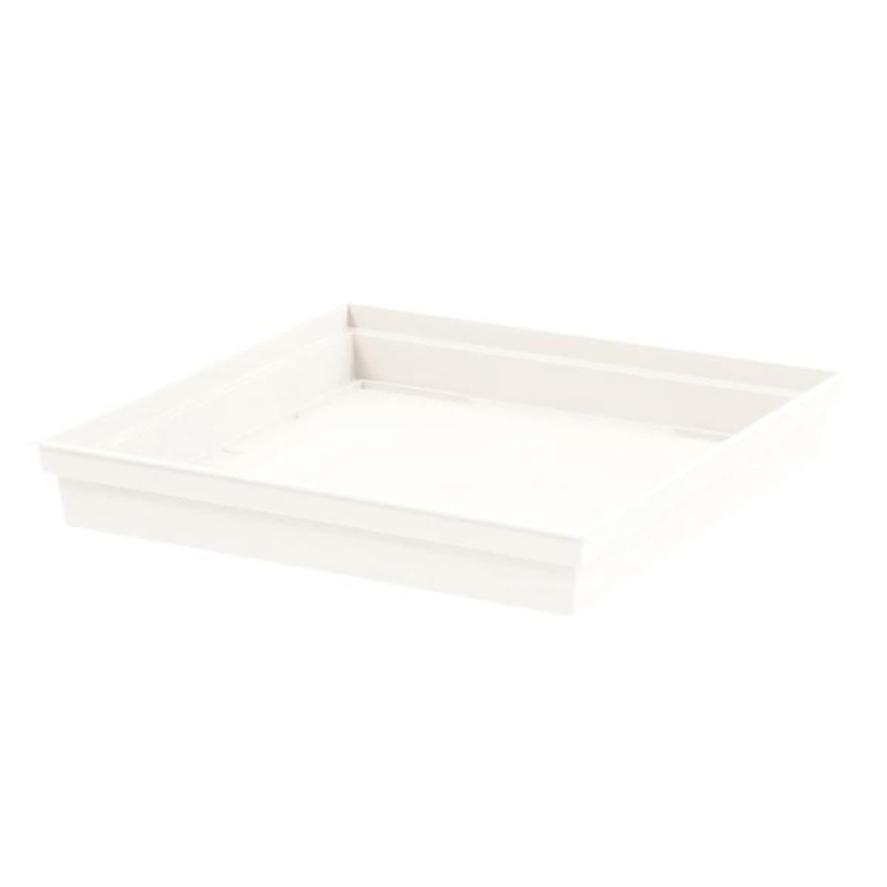 eda-toscane-soucoupe-carr-e-26-7-cm-blanc-pour-pot-32-cm image 1