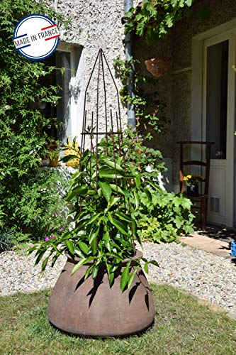 louis-moulin-tipi-rond-27x97-cm-fer-vieilli-tuteur-plantes-grimpantes image 6