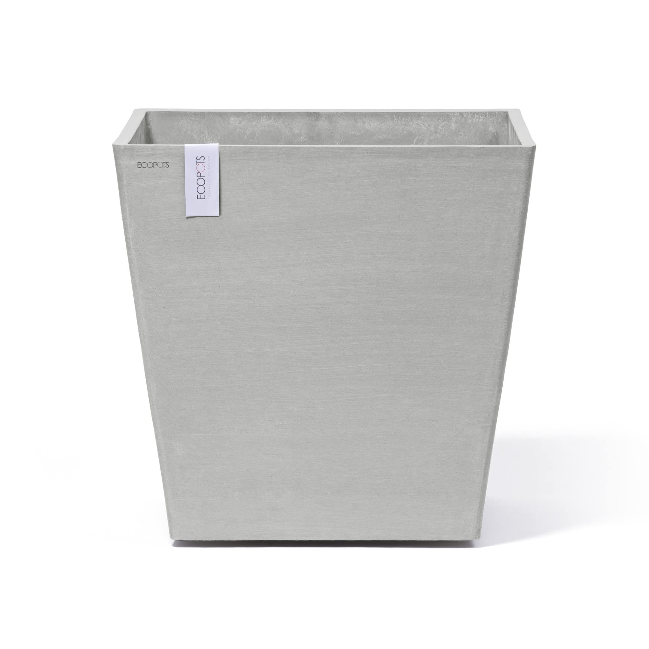 ecopots-rotterdam-50-grand-pot-sur-roues-blanc-gris-50-x-50-x-h-49-2-cm-76-3-l image 1