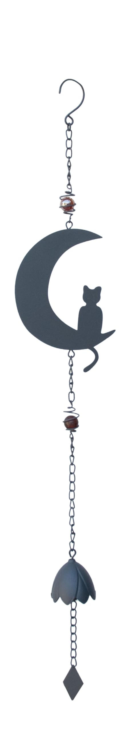 louis-moulin-carillon-m-tal-chat-lune-90-cm-anthracite image 1