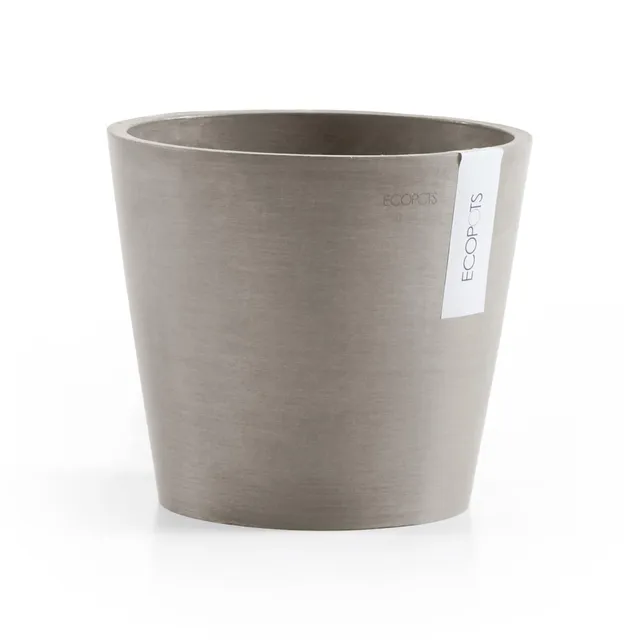 ecopots-amsterdam-25-pot-rond-9-7-l-taupe image 1