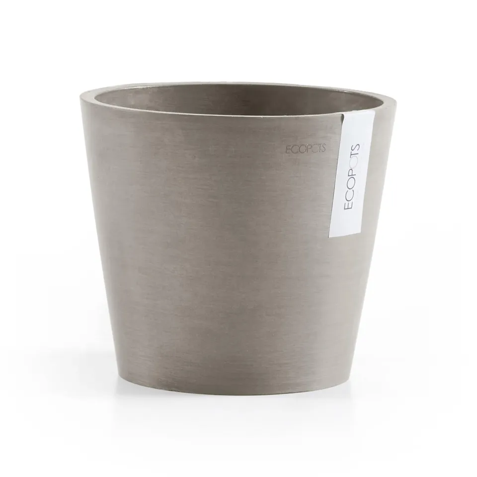 ecopots-amsterdam-25-pot-rond-9-7-l-taupe image 1