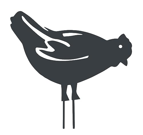 louis-moulin-figurine-piquer-poule-28x39-cm-anthracite image 4