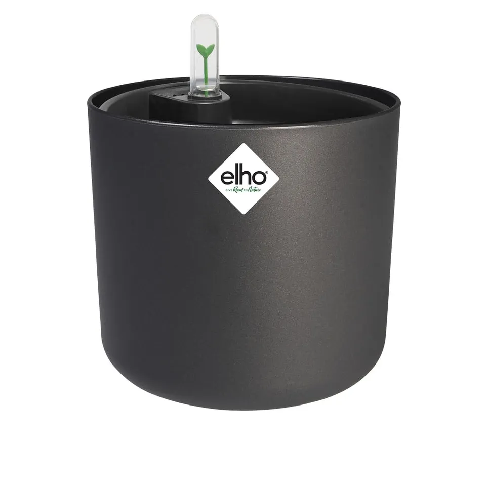 elho-b-for-soft-rond-22cm-pot-avec-irrigation-anthracite-lot-de-2 image 1