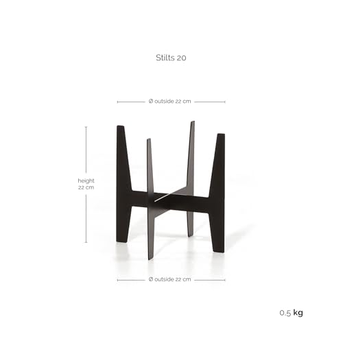 ecopots-stilts-20-pieds-pour-pot-noir-22-x-22-x-h-22-cm image 4