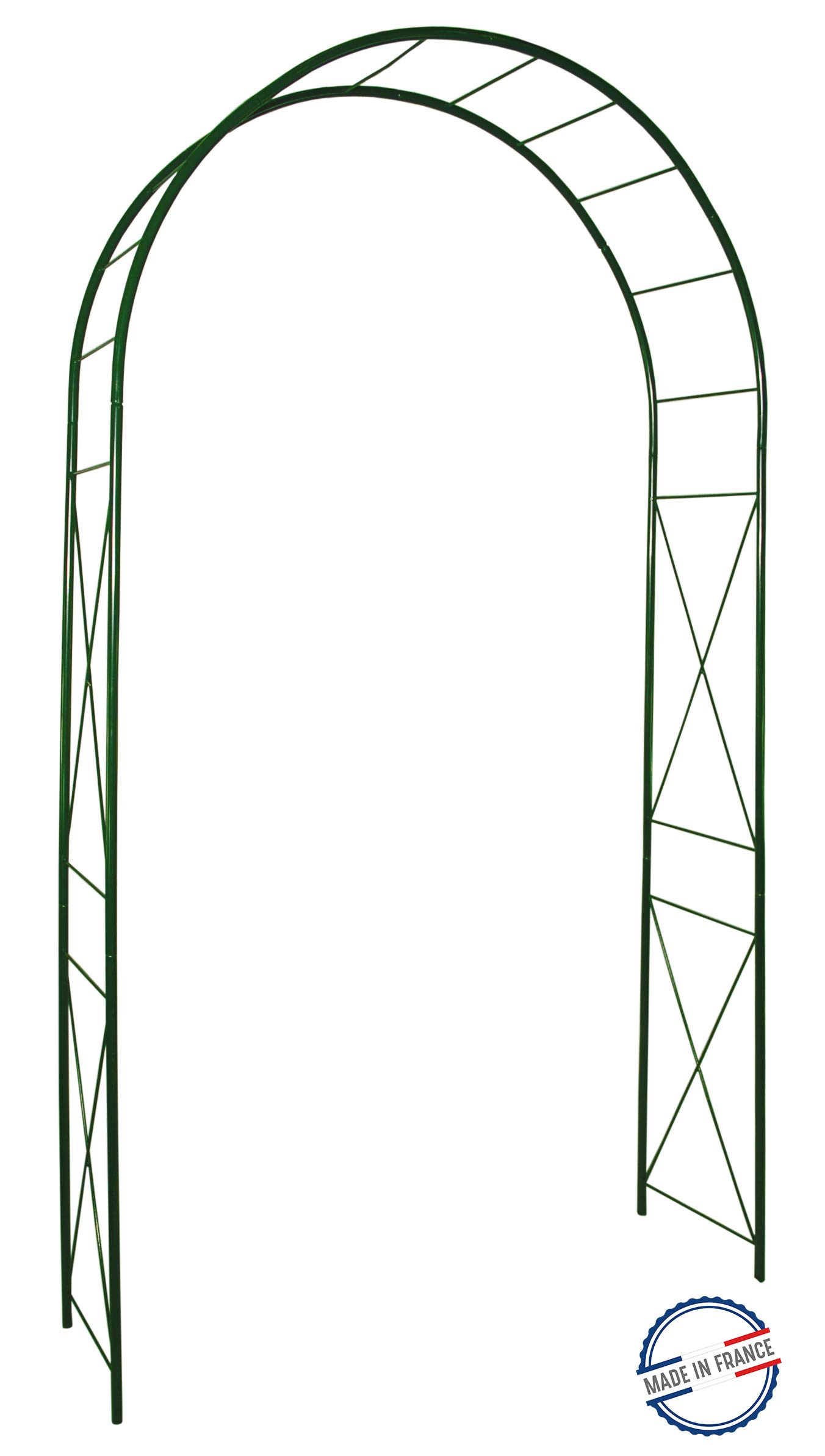 louis-moulin-arche-tube-rond-20-losange-130x40x250-cm-vert-sapin image 1