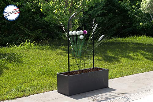 louis-moulin-treillis-horizon-48-5-x-102-cm-anthracite-support-piquer-made-in-fr image 7