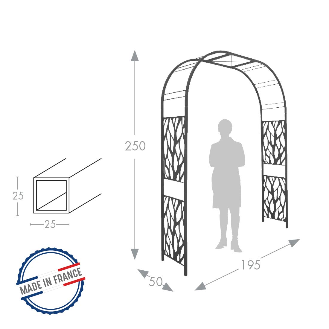 louis-moulin-arche-premium-tube-carr-25-v-g-tal-195x50x250-cm-anthracite image 2