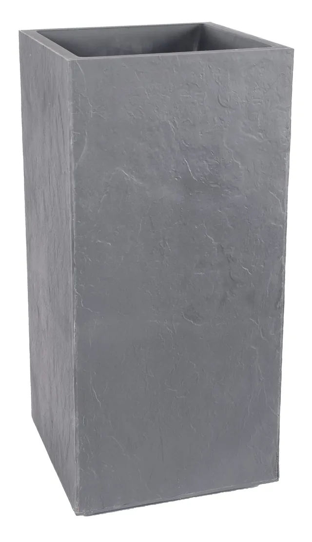 eda-volcania-bac-fleurs-carr-haut-31-l-gris-galet-39-5-x-39-5-x-80-cm image 1