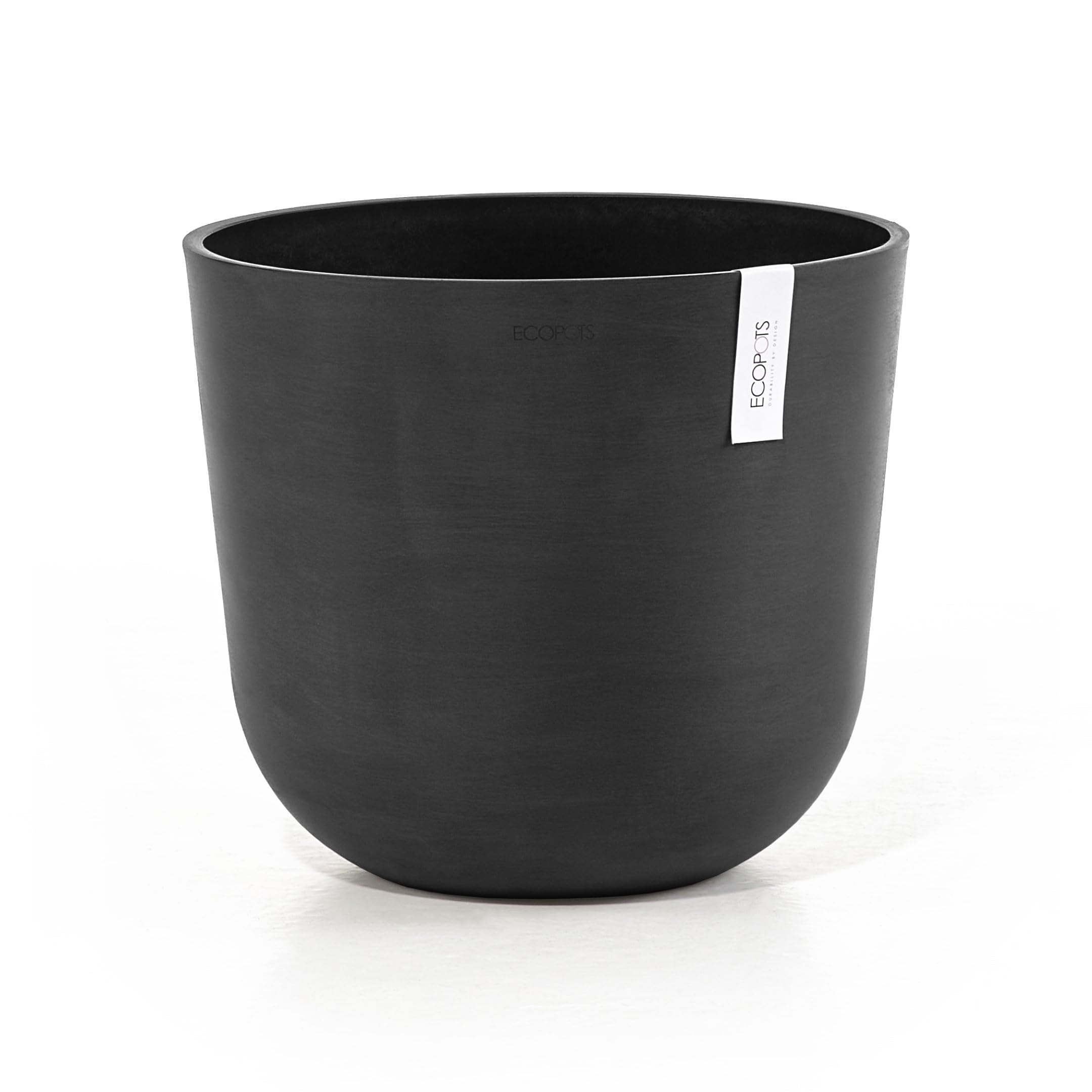 ecopots-pot-rond-oslo-35-gris-fonc-35-x-h-30-5-cm-21-7-l image 1