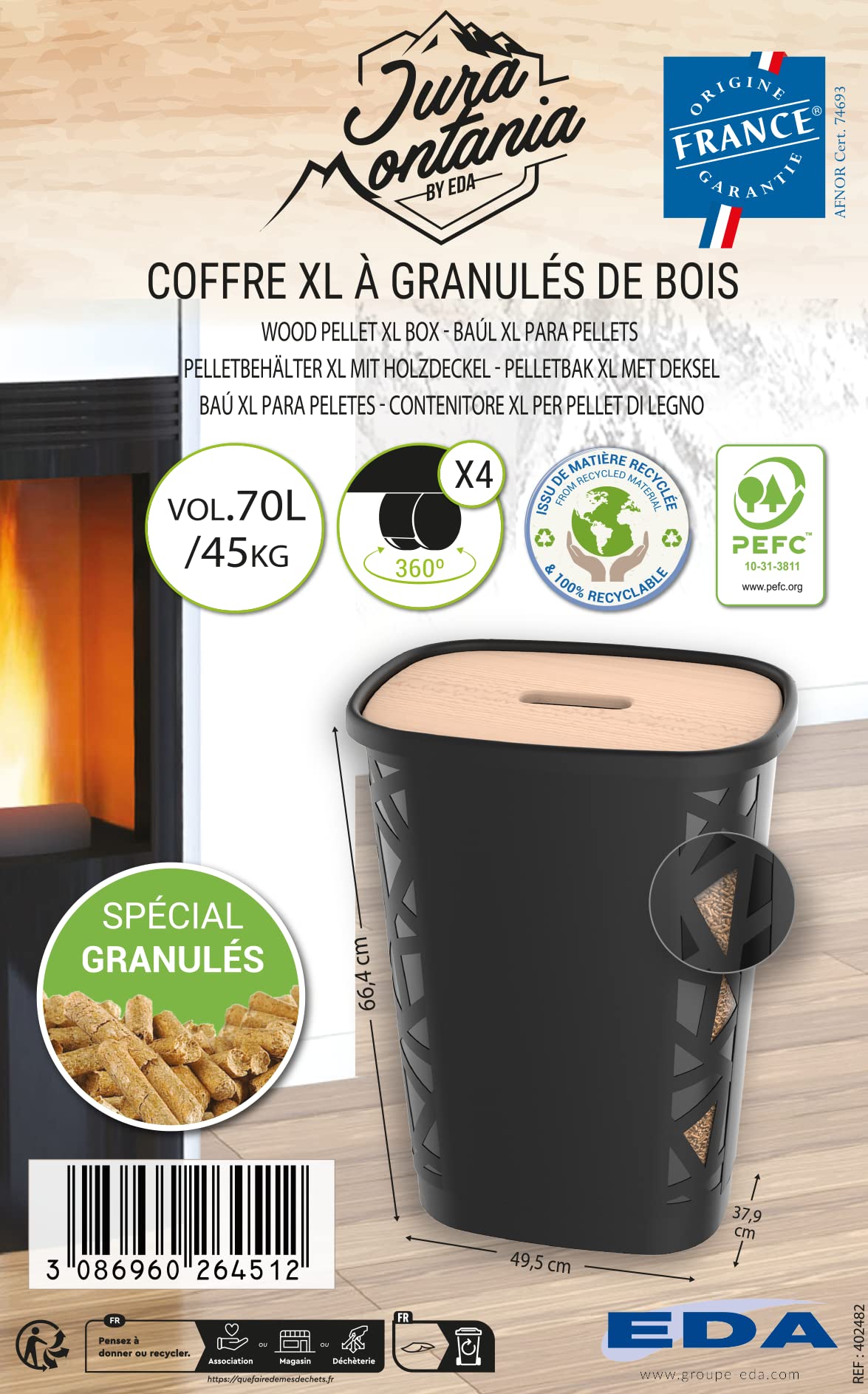 eda-coffre-granul-s-de-bois-xl-noir-45-kg image 7