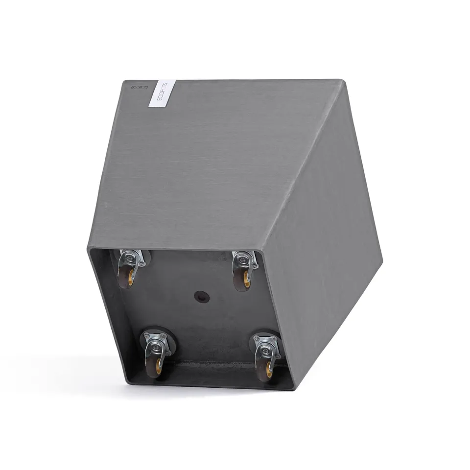 ecopots-rotterdam-grand-pot-carr-roulettes-gris-50-x-50-cm image 1