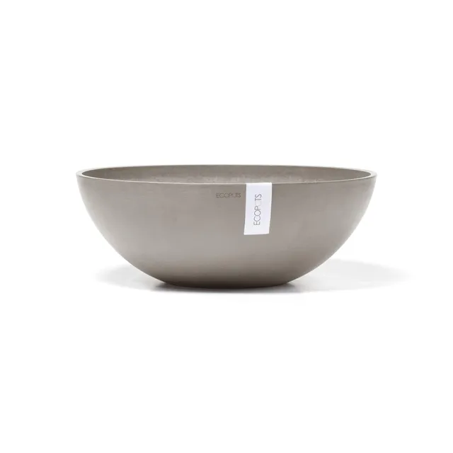 ecopots-vienna-50-pot-bas-taupe-50-x-h-18-cm-22-3-l image 1