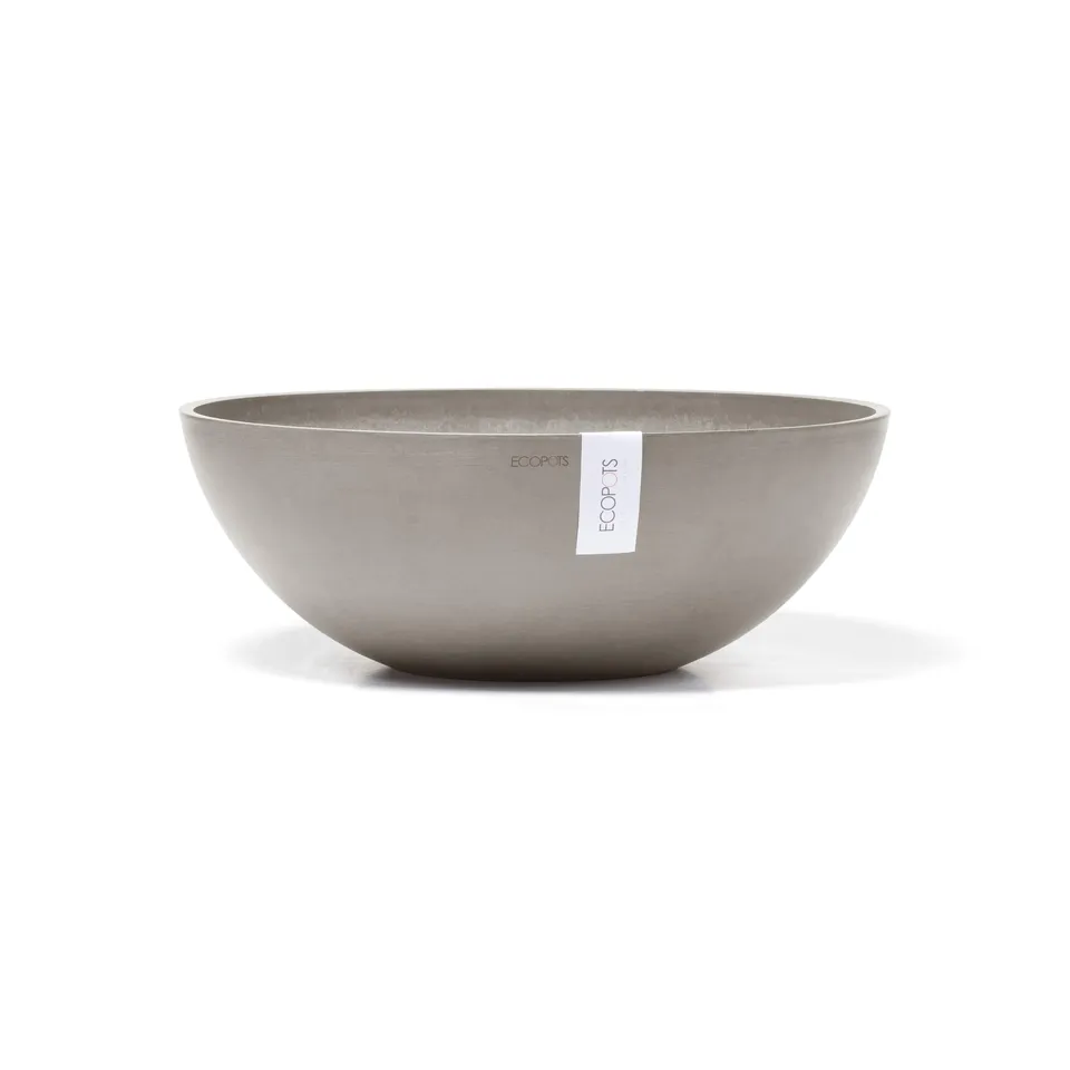 ecopots-vienna-50-pot-bas-taupe-50-x-h-18-cm-22-3-l image 1