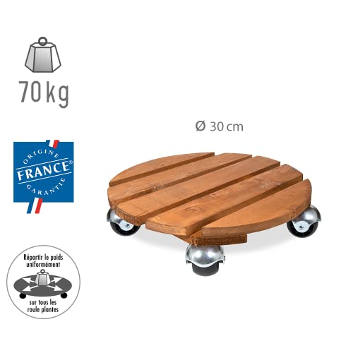 louis-moulin-basics-roule-plante-bois-rond-30-cm-naturel image 6
