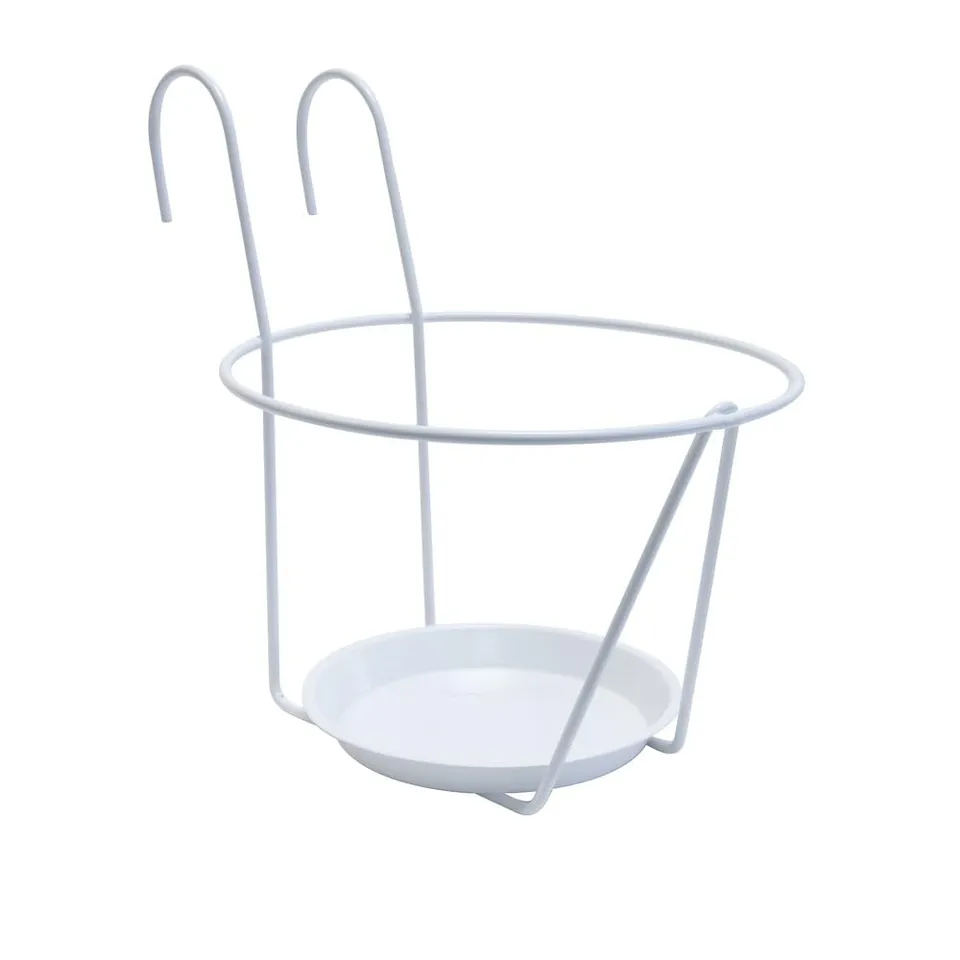 louis-moulin-porte-pots-soucoupe-crochet-25-cm-blanc-fixation-balcon image 1