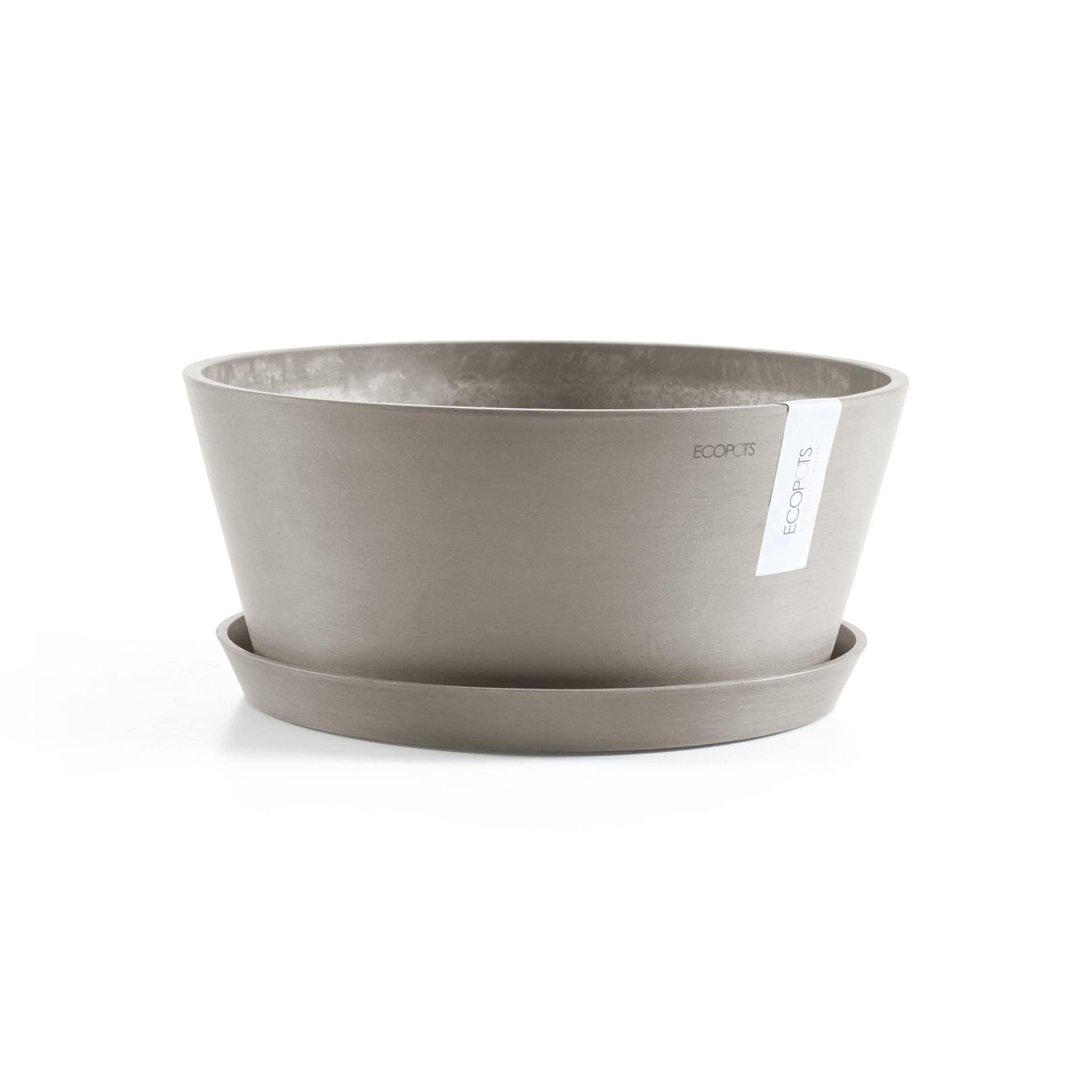 ecopots-round-50-soucoupe-taupe image 4