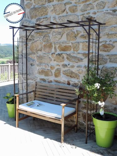 louis-moulin-grande-pergola-tube-carr-plante-grimpante-fer-vieilli-187-x-40-x-19 image 8